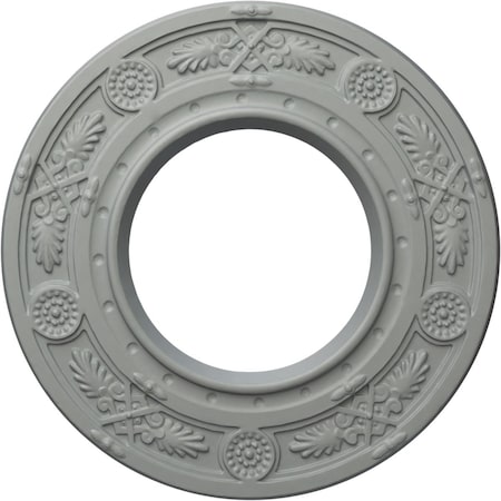 Ekena Millwork Daniela Ceiling Medallion (Fits Canopies up to 3 7/8"), 8"OD x 3 7/8"ID x 1/2"P, Primed White CM08DN